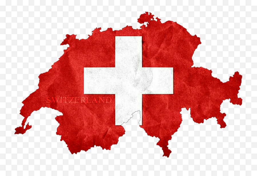 Maps Switherland Switzerland Sticker - Switzerland Flag On Country Emoji,Switzerland Flag Emoji