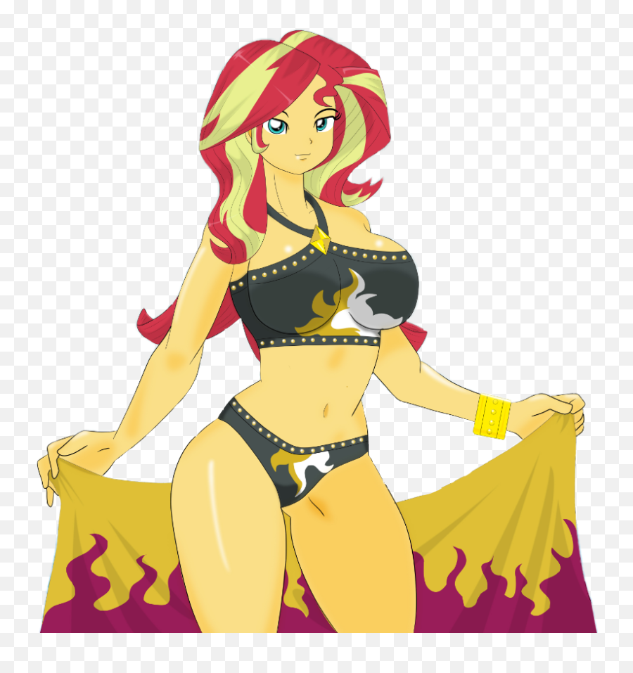 Mlpmlpegequestriagirls Sunsetshimmer - Sunset Shimmer My Little Pony Equestria Girls Swimsuit Emoji,Sexy Bikini Emoji