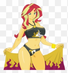Mlpmlpegequestriagirls Sunsetshimmer - Sunset Shimmer My Little Pony Equestria Girls Swimsuit Emoji,Sexy Bikini Emoji