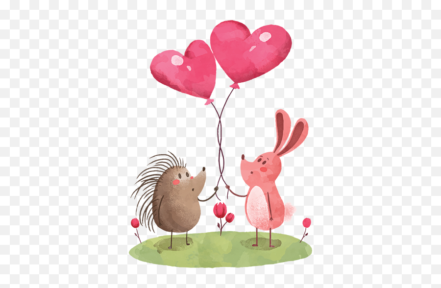 Porcupine And Rabbit Illustration - Erizo Y Conejo Emoji,Porcupine Emoji