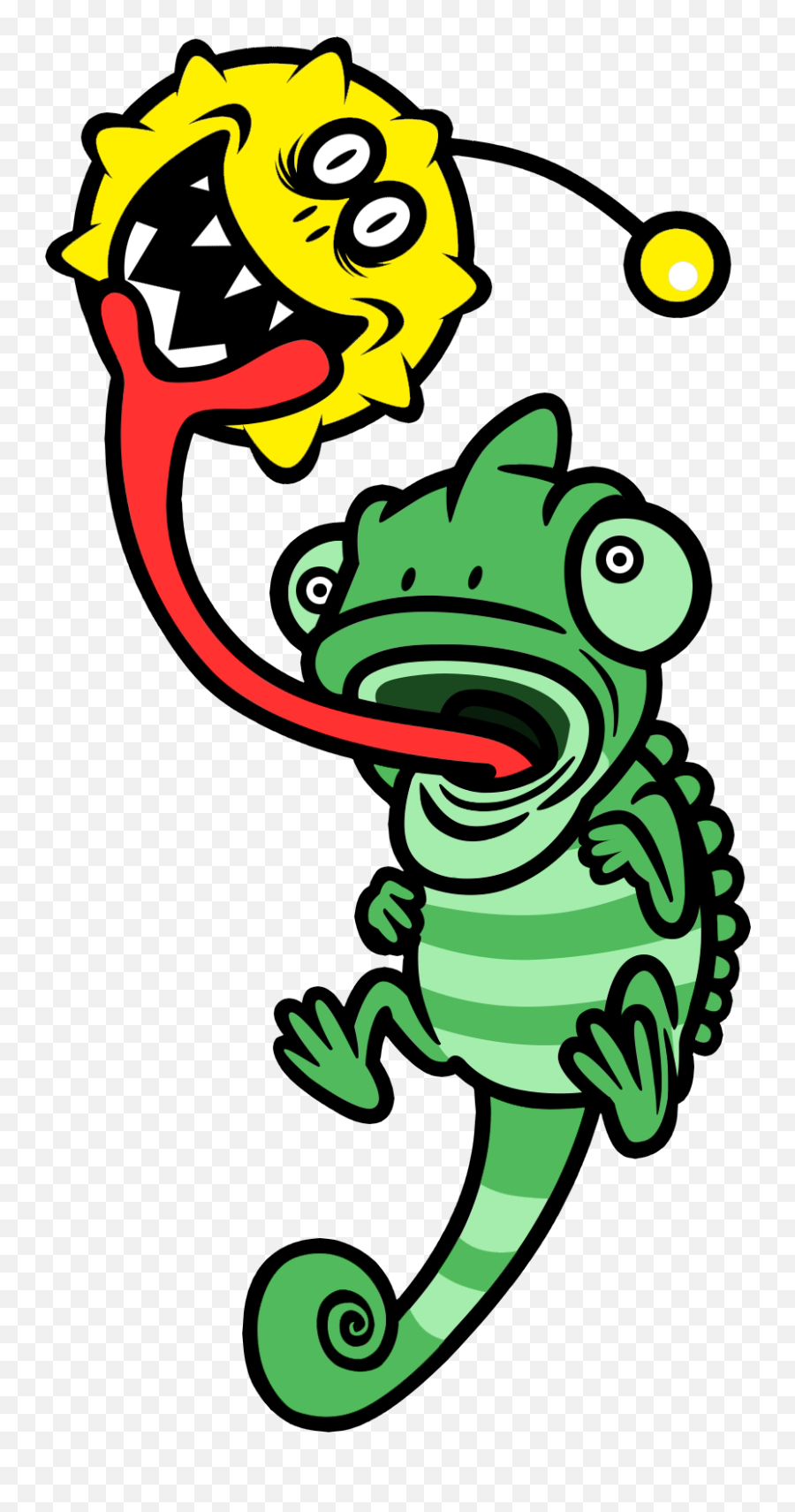 Download Hd Chameleon And A Bug - Rhythm Heaven Megamix Tongue Lashing Emoji,Chameleon Emoji
