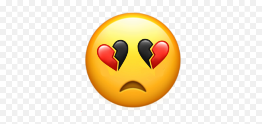 Sad Heartbroken Emoji Heart Sticker - Happy,How To Use Emoticon For Heartbroken