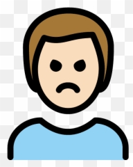 Man Pouting Emoji Clipart Free Download Transparent Png,Bowing Emoji Text