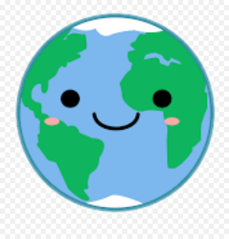 Emoji Kawaii Cute Mundo Sticker - Clipart Earth,Cutest Emojis In The World