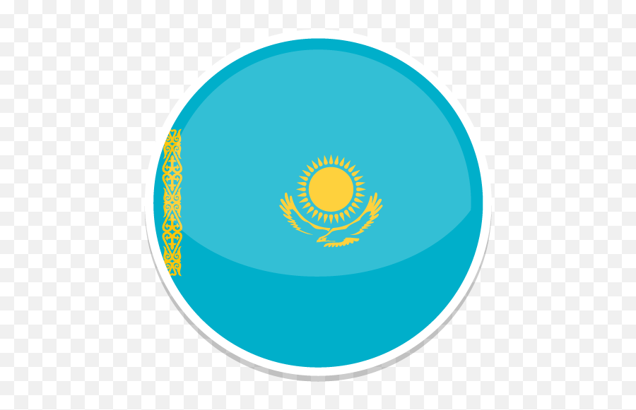 Round World Flags Iconset - Kazakhstan Flag Emoji,Kazakhstan Flag Emoji