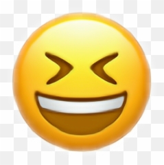 Emoji Funny Sticker - Closed Eyes Laughing Emoji,Chill Emoji