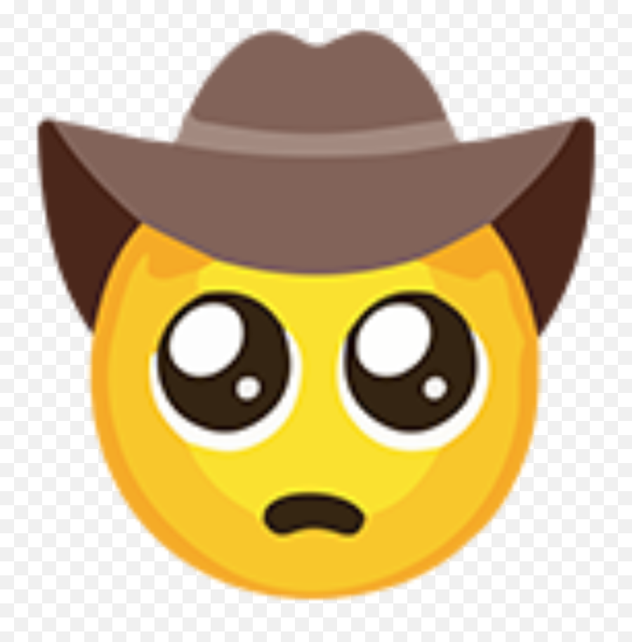 Pleading Face Cowboy Emoji,Straight Face Emojis Png