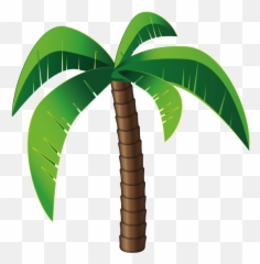 Fastest Palm Tree Emoji Black And White,Fall Tree Emoticon