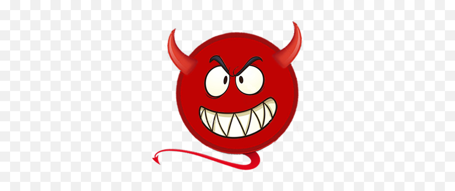 Fun Devil Emoji - Happy,Devil Emoticon Text