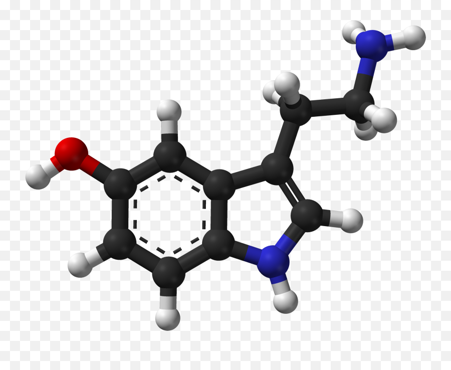 Serotonin - Serotonin Chemical Structure 3d Emoji,Molecules Of Emotion