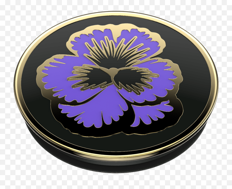 Enamel Flowering Iris Popgrip Popsockets Official Emoji,Japan Happy Emoticon Flower