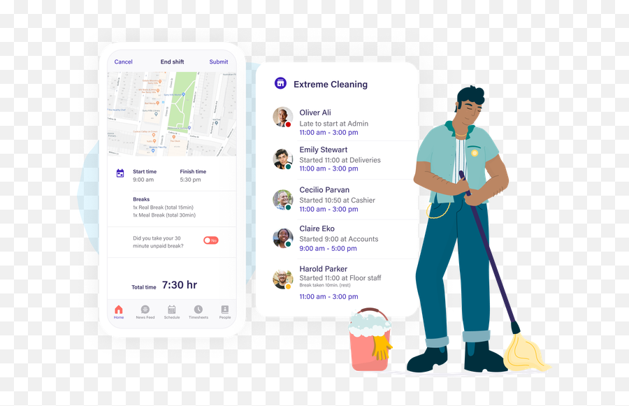 Cleaning Service Scheduling Software Try For Free - Deputy Emoji,Time Running Out Emoji