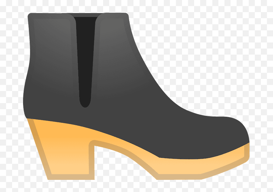 Womans Boot Emoji Clipart - Boot Emoji,Hiking Boot Emoji