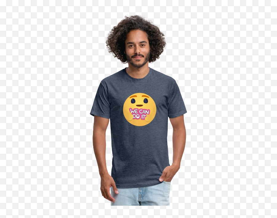 We Can Do It Care Emojis Shirts - Fitted Cottonpoly Tshirt,Emoji We Can Do It