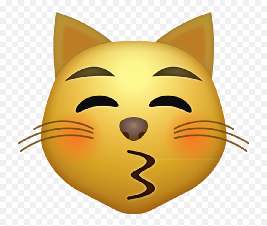 Kissing Cat Emoji Free Download Iphone - Kissing Cat Emoji Transparent,Kiss Emoji