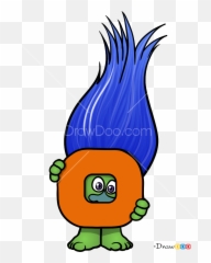 How To Draw Troll Trolls - Fictional Character Emoji,Troll Doll Emoji