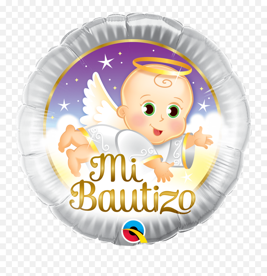 Mi Bautizo Angel Baby Foil Balloon - Mi Bautizo Emoji,Angel Emoji Pants