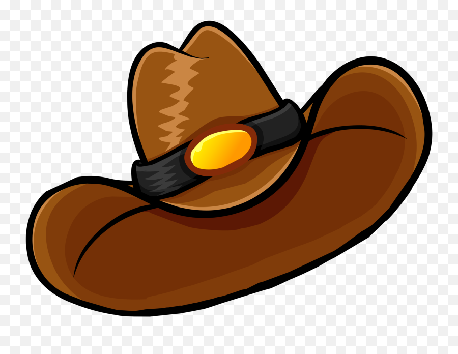 Brown Cowboy Hat - Cartoon Transparent Background Cowboy Hat Png Emoji,Cowboy Made Of Emojis