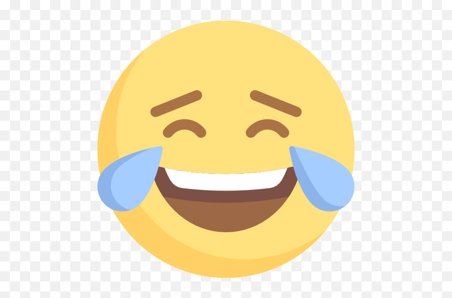 Laughing - Lach Smiley Mit Schwarzem Hintergrund Emoji,Laughing Until Crying Emoji