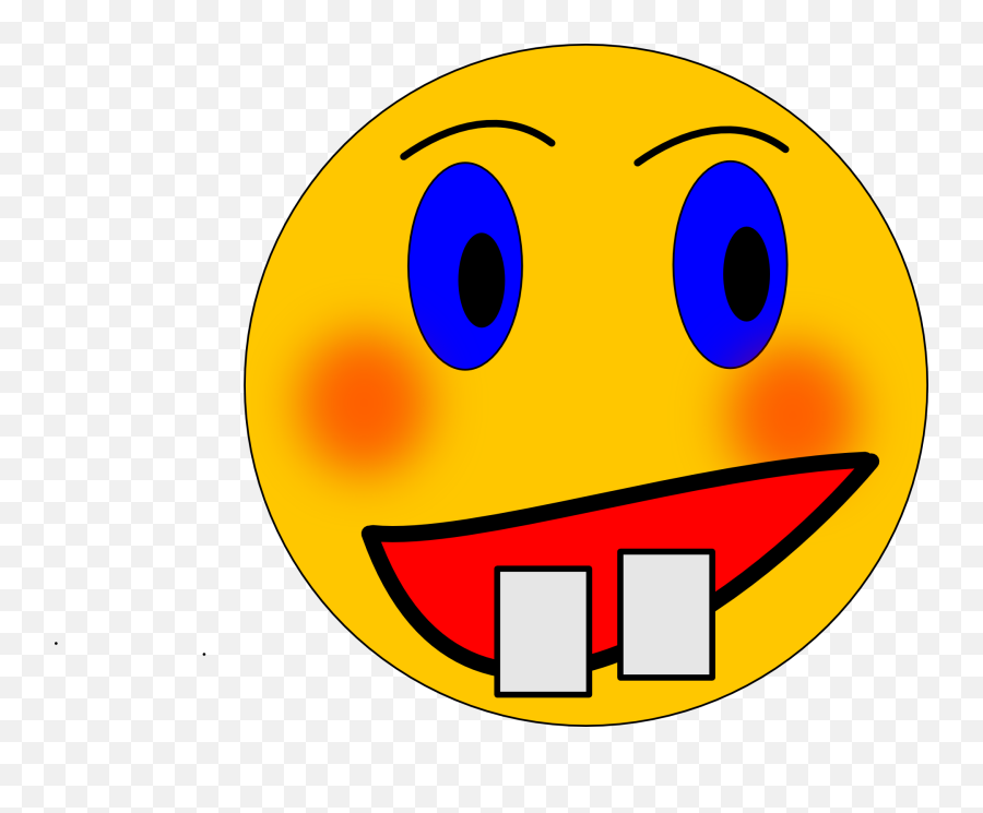 Free Blushing Blush Vectors - Gambar Gigi Ompong Kartun Emoji,Embarassed Emoji