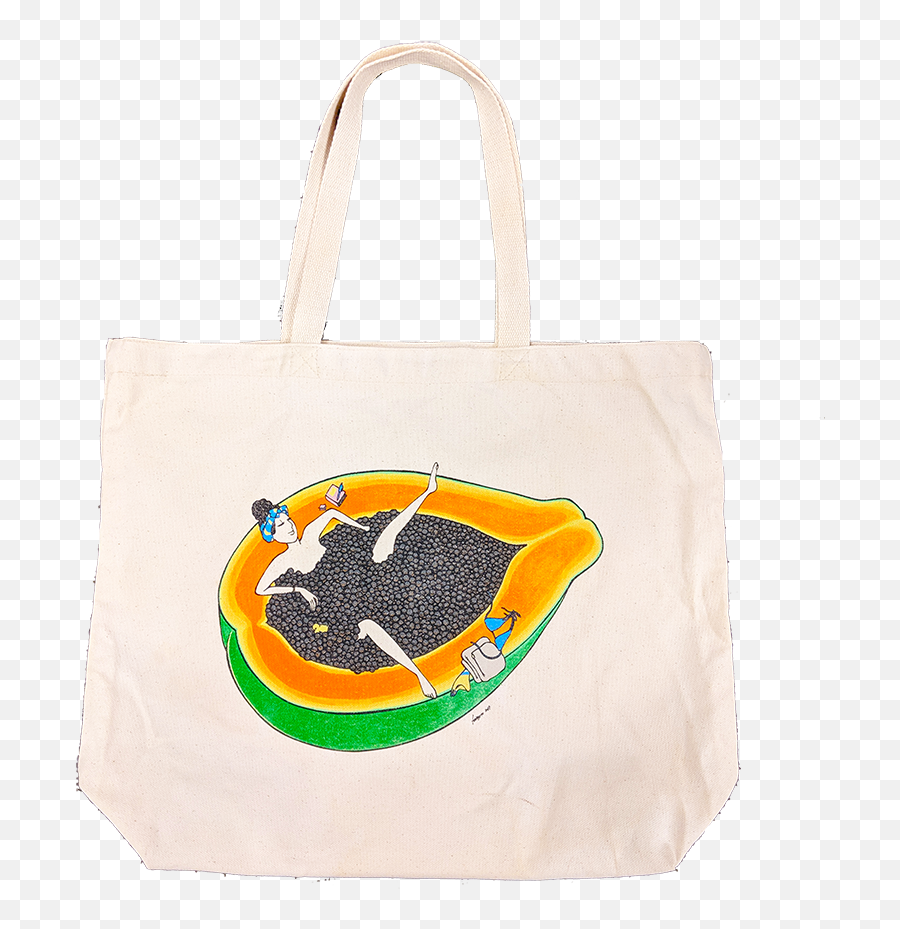 Pineapples Tote Papaya Beach Bag Market Bag Totes Bags U0026 Purses - Tote Bag Emoji,Papaya Emoticon