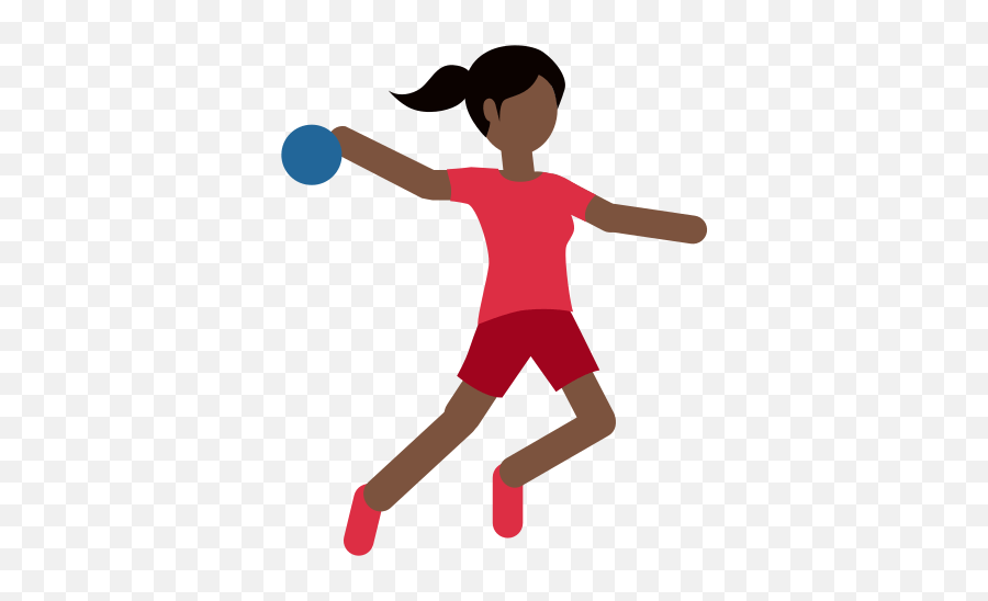 Woman Playing Handball Emoji With - Emoji De Handball,Woman Playing Handball An Toilet Emoji