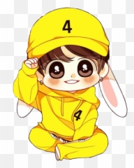 Chibi Cute Jungkook Drawing - Bts Cute Chibi Emoji,Chibi Vamire Emotion Attraction