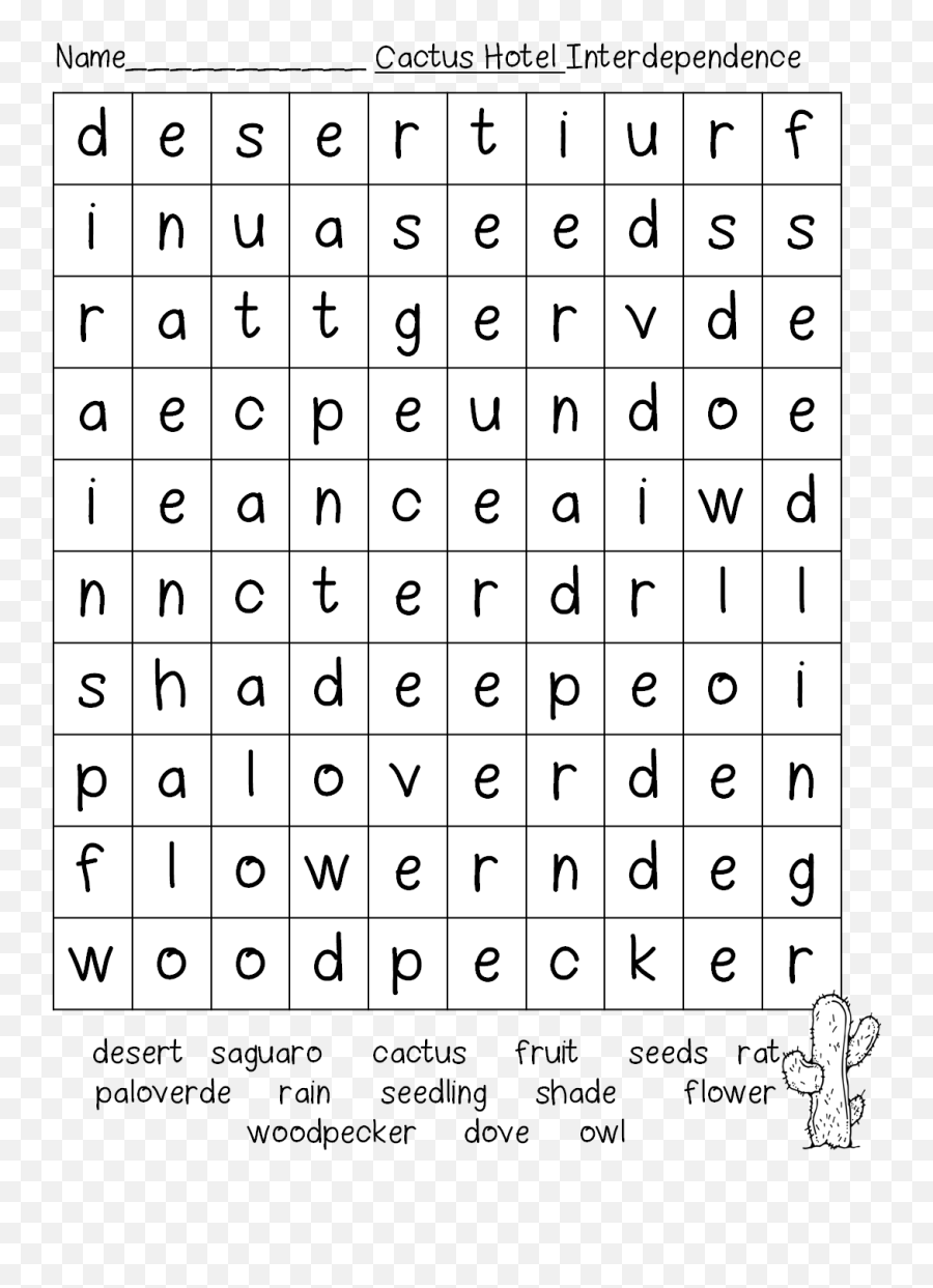 First Grade Wow - Cactus Hotel Word Search Emoji,Work Emotion Elr