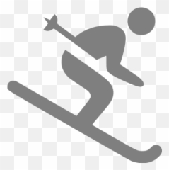 Gray Skiing Icon - Skiing Icon Emoji,Facebook Emoticon Skis