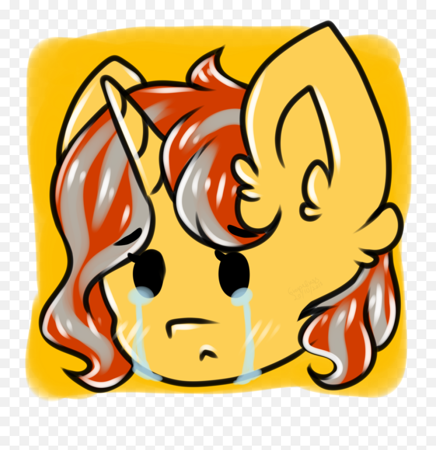 Grapegrass Chibi Crying Emotes Female Mare Oc Clipart - Hair Design Emoji,Crying Emotion