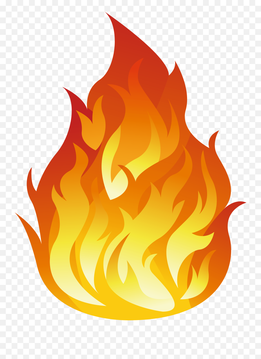 Flame Fire Clip Art - Transparent Background Fire Emoji,Fire Emoji Transparent