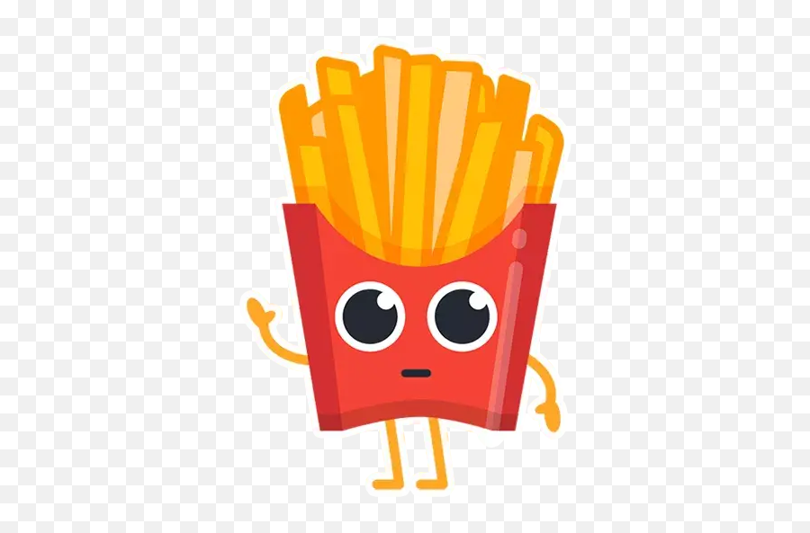 Food Emojis Stickers For Whatsapp And Signal Makeprivacystick - Fries Funny Poster Design,Gfood Emojis
