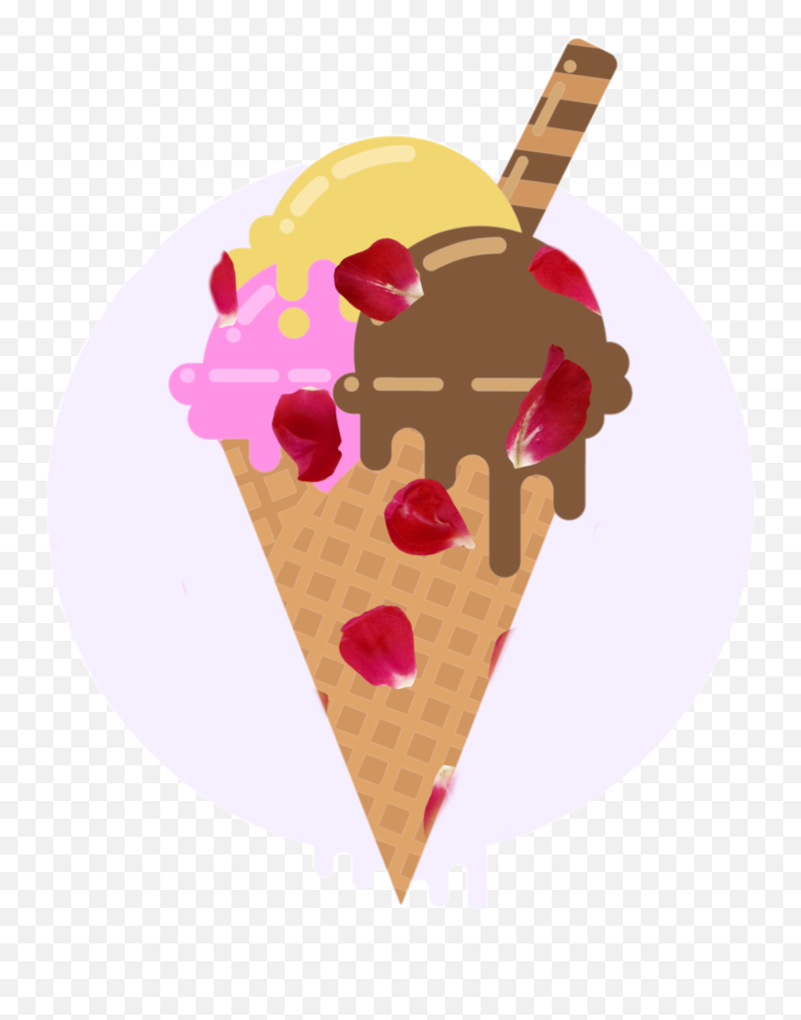 Freetoedit - Girly Emoji,Swirl Ice Cream Cone Emoji