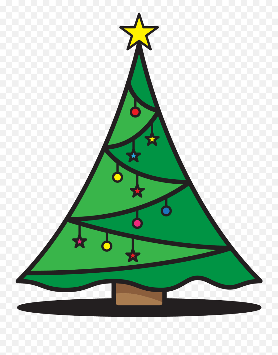 Christmas Tree With Light Decoration - New Year Tree Emoji,Christmas Tree Emoticon