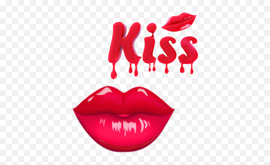 Lips Kiss Stickers - Wastickerapps Apps On Google Play Emoji,A Woman You Chat With Sends You An Emoticon Of Kiss