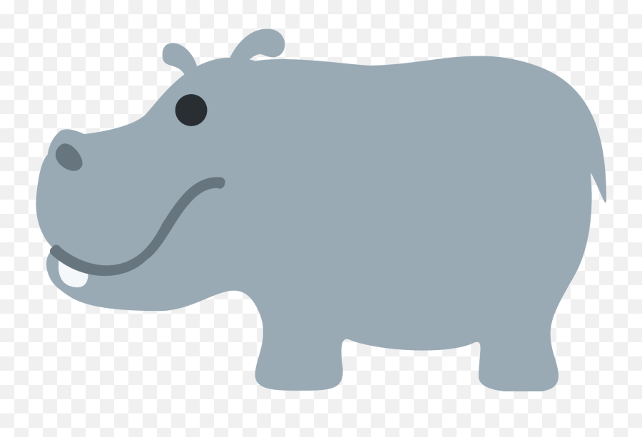 Hippopotamus Emoji - Emoji Hippo,Emoticon Meaning