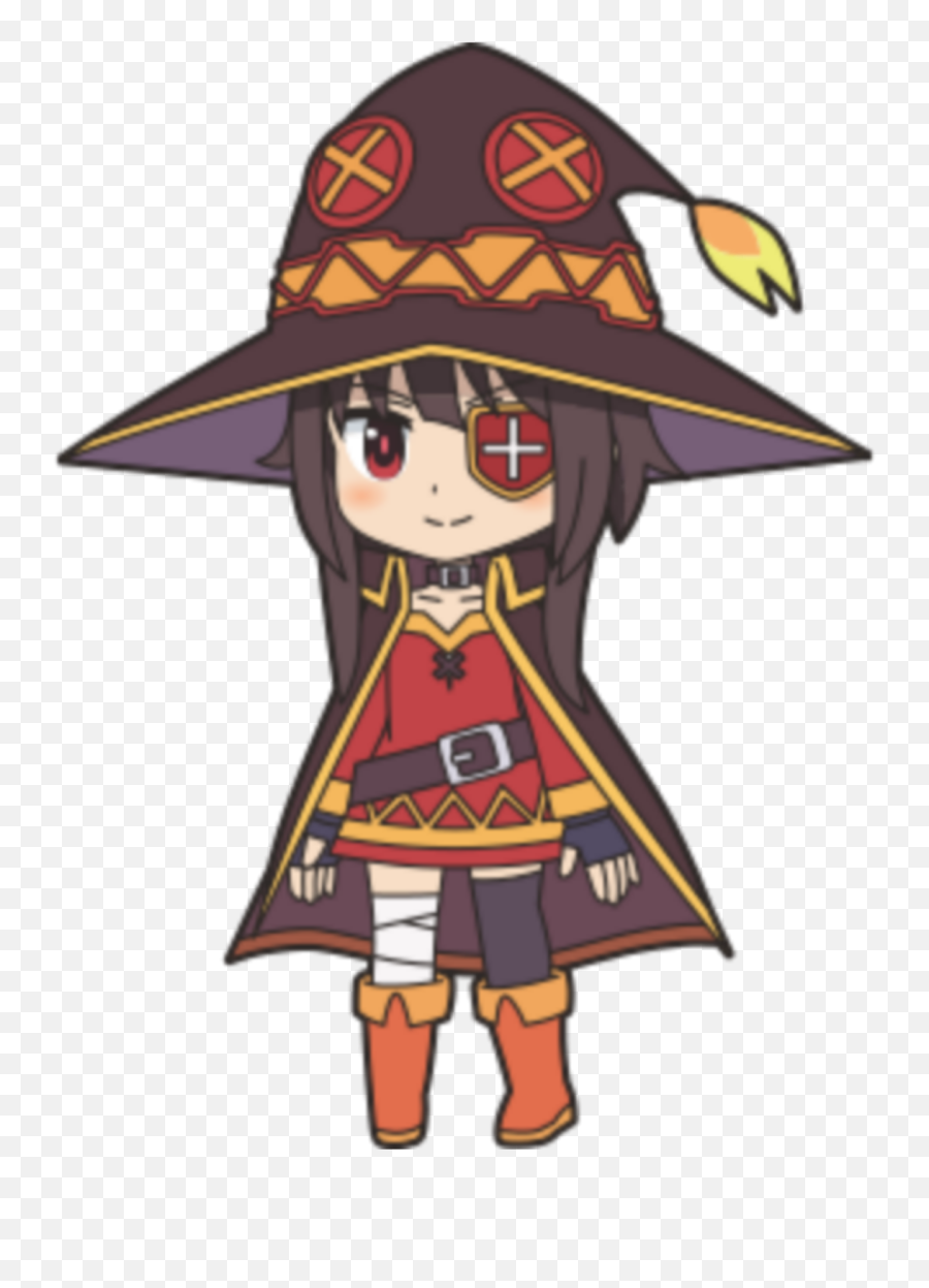 Megumin Konosuba Chibi Cute Sticker - Megumin Konosuba Chibi Emoji,Megumin Emoji