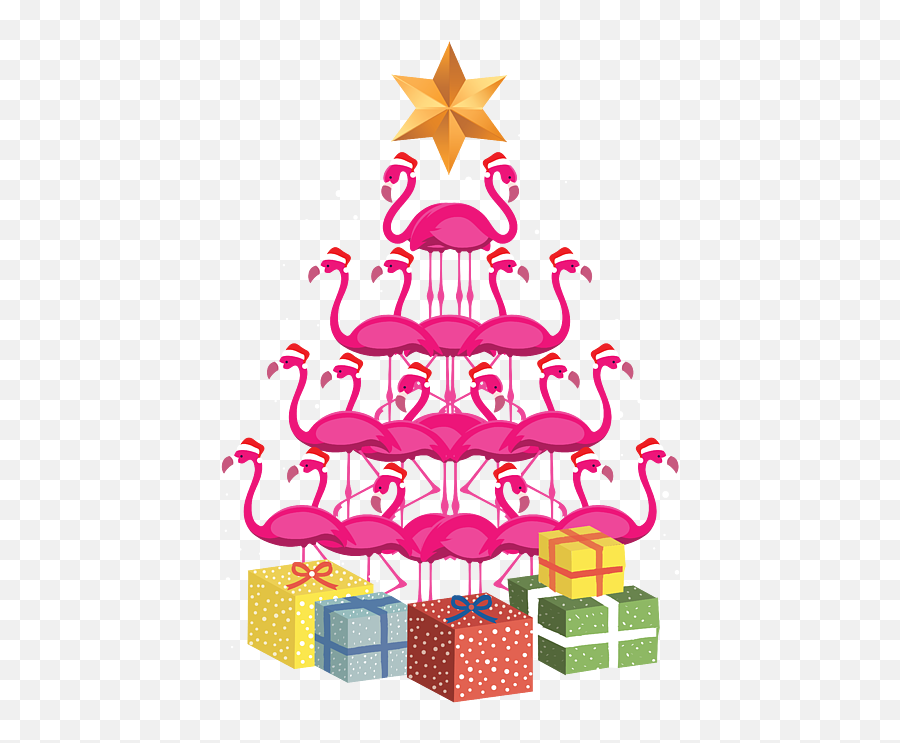 Ugly Christmas Flamingo Xmas Apparel Funny Bath Towel For Emoji,Christmastree And Presents Emoticon Facebook