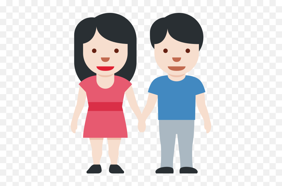 Woman And Man Holding Hands Light Skin Tone Emoji,Shreading Shoulder Emoji