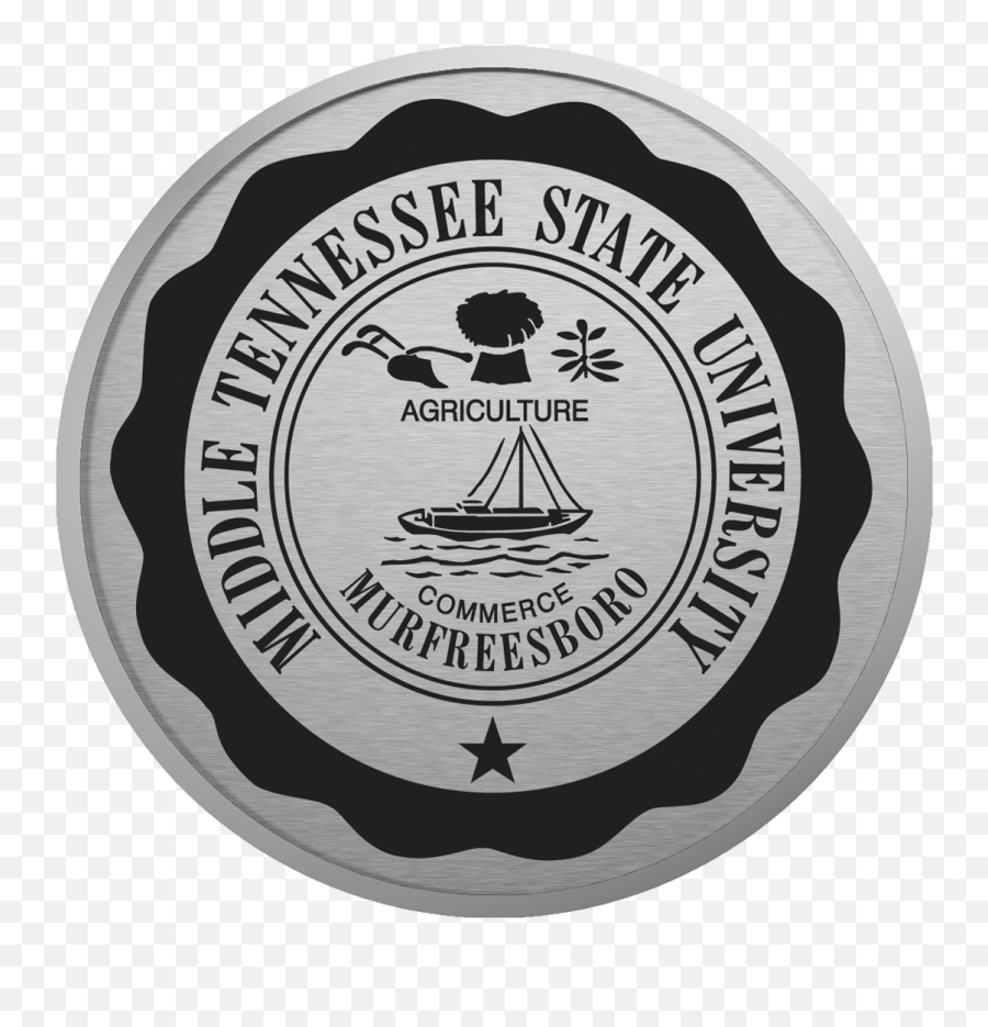 Middle Tennessee State University Silver Engraved Medallion Emoji,Fingers Crossed Emoticon Text Size