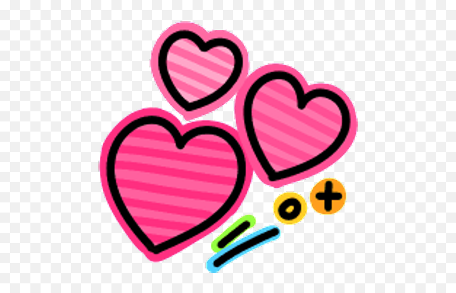 Sticker Maker - Kawaii Emojis 3,Smiling 3 Hearts Emoji