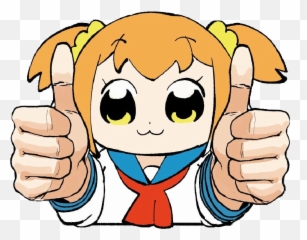 Pop Team Epic Thumbs Up Clipart - Pop Team Epic Discord Emoji,Twiddling Thumbs Emoji