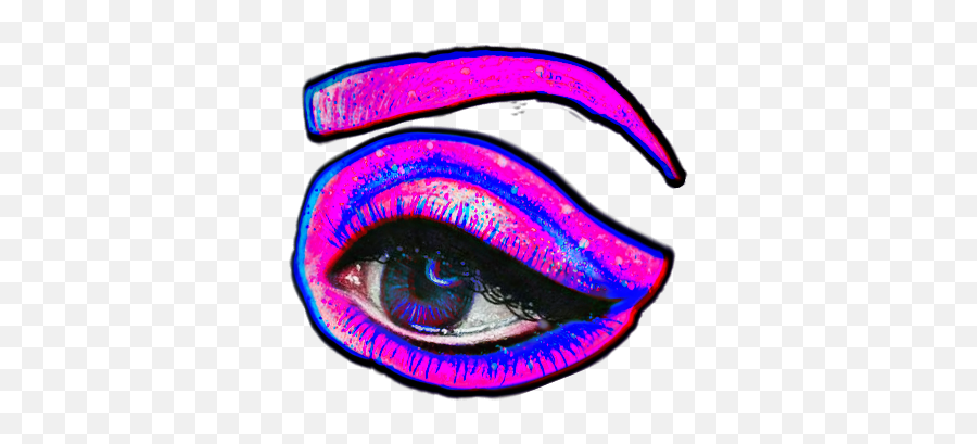 Eye Eyes Glitch Glitchy Sticker By Jessica Knable - Girly Emoji,Sexy Eyes Emoji
