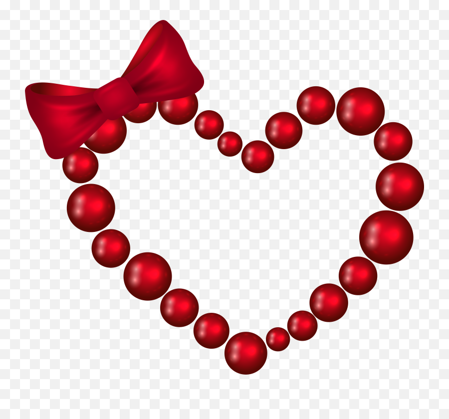 Altu003dred Heart With Bow Transparent Png Clip Art Image - Clip Emoji,Heart Bow Emoji