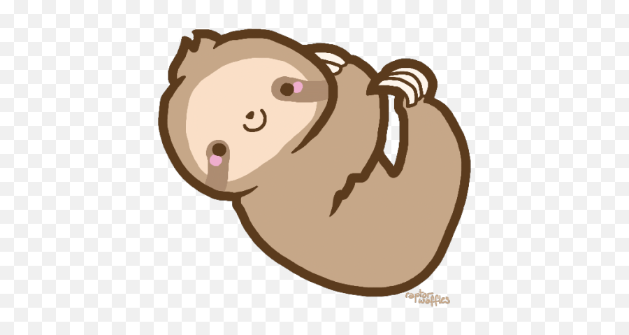 Cute Cartoon Drawings Cute Animal - Transparent Cute Cartoon Sloth Emoji,Berserk Emoji