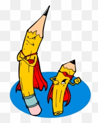 Superhero Pencil Clipart - Clip Art Emoji,Ellen's Emoji Explosion