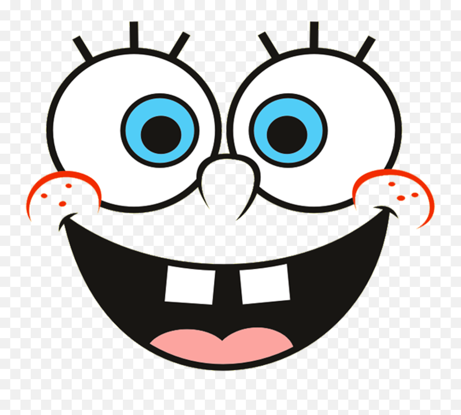 Spongebob Outline - Spongebob Squarepants Emoji,Spongebob Emoji Face