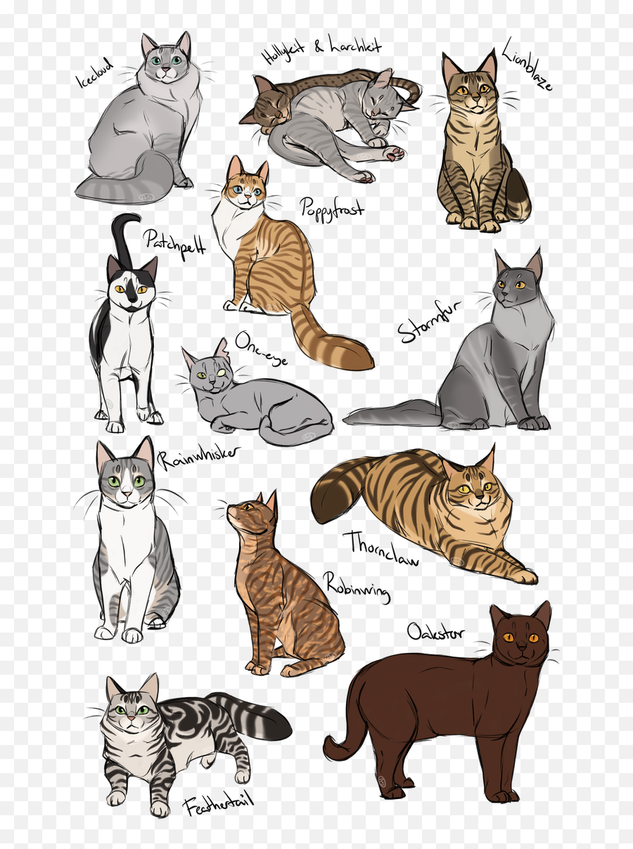 Warrior Cats Fan Art - Drawing Emoji,Cat Tail Emotion Chart