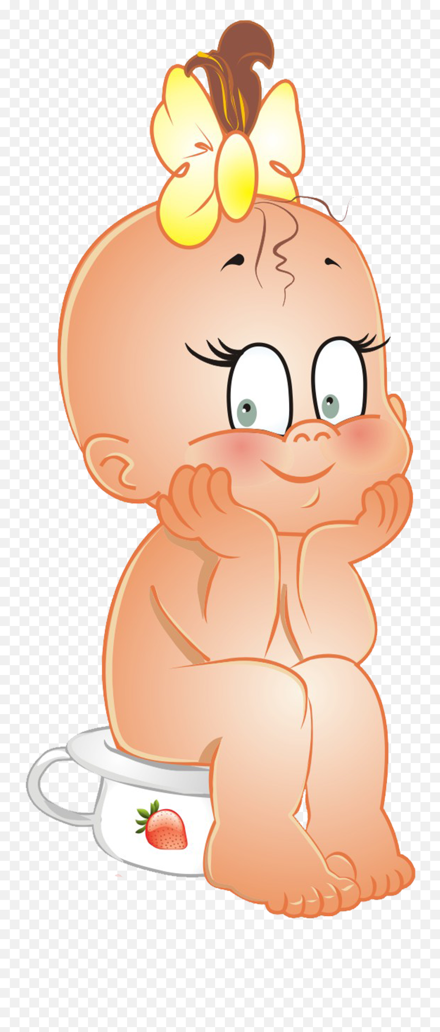 Cartoon Baby Girl Clipart - Clipartix Cartoon Baby Girl Emoji,Girl Emoji Clipart