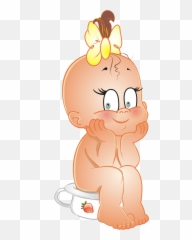 Cartoon Baby Girl Clipart - Clipartix Cartoon Baby Girl Emoji,Girl Emoji Clipart